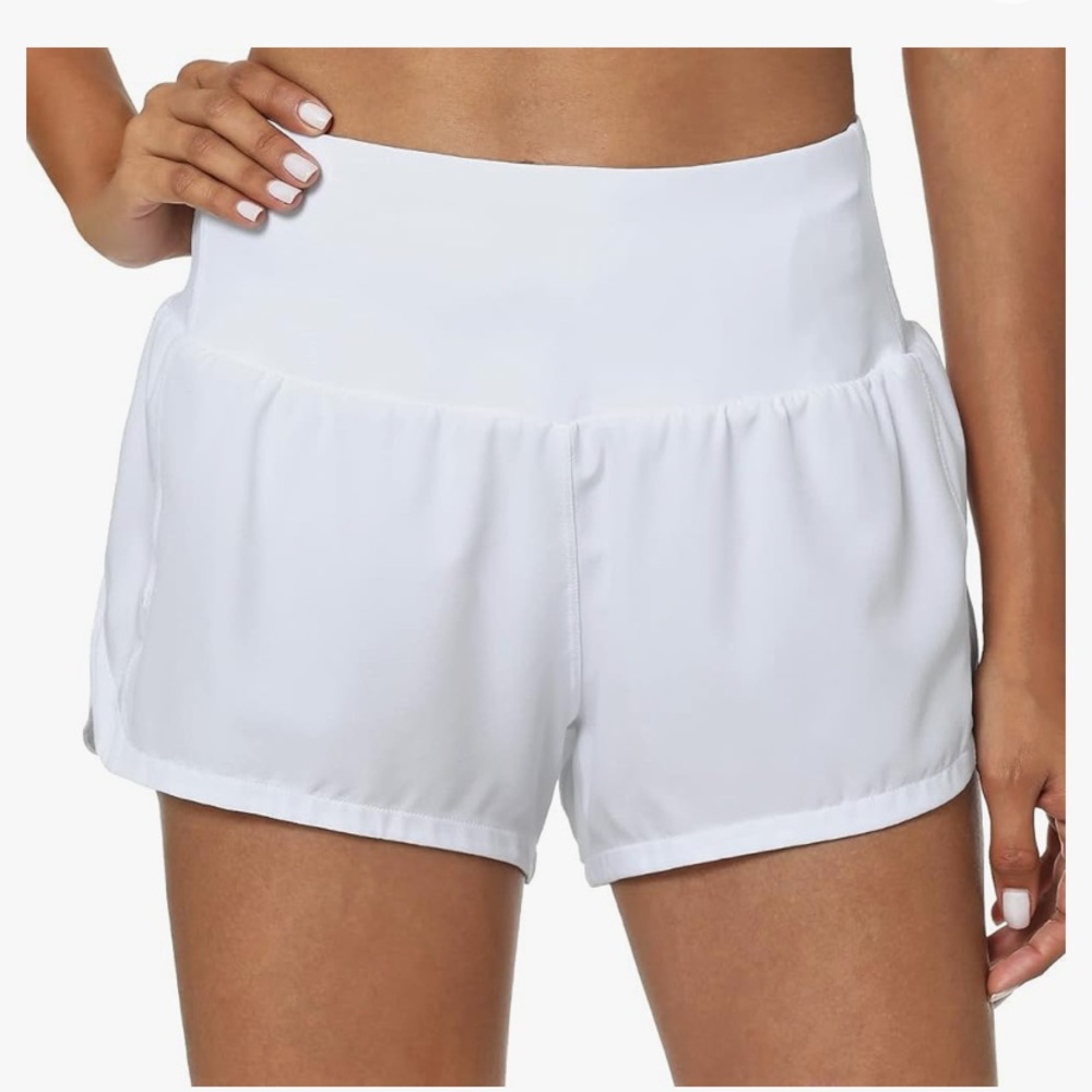 White Runnings Shorts